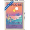 imageTrends International Star Wars Tatooine  Explore Tatooine Wall Poster 22375quot x 34quot Premium Unframed VersionBlonde Framed Version