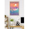 imageTrends International Star Wars Tatooine  Explore Tatooine Wall Poster 22375quot x 34quot Premium Unframed VersionBlonde Framed Version