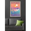 imageTrends International Star Wars Tatooine  Explore Tatooine Wall Poster 22375quot x 34quot Premium Unframed VersionBlonde Framed Version