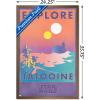 imageTrends International Star Wars Tatooine  Explore Tatooine Wall Poster 22375quot x 34quot Premium Unframed VersionBronze Framed Version