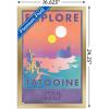 imageTrends International Star Wars Tatooine  Explore Tatooine Wall Poster 22375quot x 34quot Premium Unframed VersionGold Framed Version
