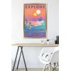 imageTrends International Star Wars Tatooine  Explore Tatooine Wall Poster 22375quot x 34quot Premium Unframed VersionGold Framed Version