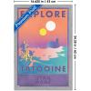 imageTrends International Star Wars Tatooine  Explore Tatooine Wall Poster 22375quot x 34quot Premium Unframed VersionGray Framed Version