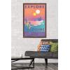 imageTrends International Star Wars Tatooine  Explore Tatooine Wall Poster 22375quot x 34quot Premium Unframed VersionMahogany Framed Version