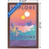 imageTrends International Star Wars Tatooine  Explore Tatooine Wall Poster 22375quot x 34quot Premium Unframed VersionMahogany Framed Version