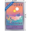 imageTrends International Star Wars Tatooine  Explore Tatooine Wall Poster 22375quot x 34quot Premium Unframed VersionSilver Framed Version