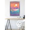 imageTrends International Star Wars Tatooine  Explore Tatooine Wall Poster 22375quot x 34quot Premium Unframed VersionSilver Framed Version
