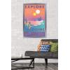 imageTrends International Star Wars Tatooine  Explore Tatooine Wall Poster 22375quot x 34quot Premium Unframed VersionSilver Framed Version