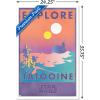 imageTrends International Star Wars Tatooine  Explore Tatooine Wall Poster 22375quot x 34quot Premium Unframed VersionWhite Framed Version