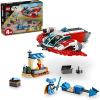 imageLEGO Star Wars Young Jedi Adventures The Crimson Firehawk Kids Starter Set Buildable Toy Starship Speeder Bike Vehicle 3 Characters Gift Idea for Boys and Girls Aged 4 and Up 75384