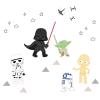 imageLambs ampamp Ivy Star Wars Classic Wall Decals  Yoda Darth Vader R2D2 C3PO