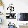 imageRoomMates Star Wars Classic May The Force Peel and Stick Wall Decals by RoomMates RMK3011SCS 35quot x 9quotThis is the Way