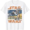 imageStar Wars ATAT Walkers Vintage TShirtWhite