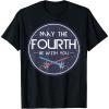 imageStar Wars May The Fourth Be With You Lightsaber Clash Poster TShirtBlack