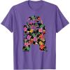 imageStar Wars Tropical R2D2 Floral Print TShirtPurple Heather