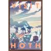 imageTrends International Star Wars Hoth  Visit Hoth Wall Poster 14725quot x 22375quot Premium Unframed VersionMahogany Framed Version