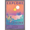 imageTrends International Star Wars Tatooine  Explore Tatooine Wall Poster 22375quot x 34quot Premium Unframed VersionBarnwood Framed Version