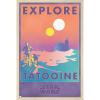 imageTrends International Star Wars Tatooine  Explore Tatooine Wall Poster 22375quot x 34quot Premium Unframed VersionBlonde Framed Version