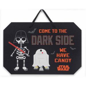 imageDisney Star Wars Time to Rule the Galaxy Hanging Metal Sign  Dark Side Villains Wall Decor for Man Cave or Movie RoomBlackOrange