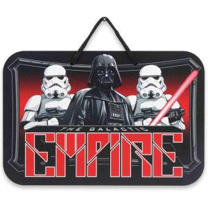 imageDisney Star Wars Time to Rule the Galaxy Hanging Metal Sign  Dark Side Villains Wall Decor for Man Cave or Movie RoomWhiteRed