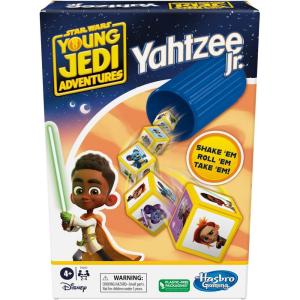 imageHasbro Gaming Yahtzee Jr Star War Young Jedi Adventures Edition Board Game for Kids  Ages 4  24 Players  Counting and Matching Games for Preschoolers