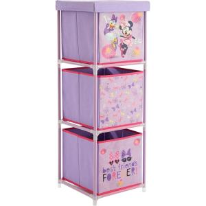 imageIdea Nuova Star Wars Grogu aka The Child 3 Tier Fabric Storage Organizer with 3 Cubes and Removable LidMinnie Mouse