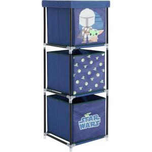 imageIdea Nuova Star Wars Grogu aka The Child 3 Tier Fabric Storage Organizer with 3 Cubes and Removable LidStar Wars