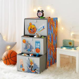 imageIdea Nuova Star Wars The Mandalorian Featuring Grogu 3 Drawer Soft Storage Unit with Poly Canvas FrameSpace Jam