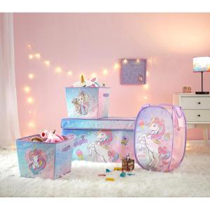 imageIdea Nuova Star Wars The Mandalorian Grogu aka The Child 4 Piece Storage Solution Set with Pop Up Hamper Collapsible Storage Trunk and 2 Nestable Storage BinsJojo Siwa
