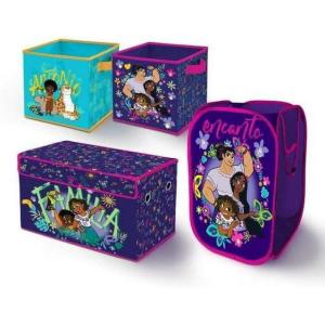 imageIdea Nuova Star Wars The Mandalorian Grogu aka The Child 4 Piece Storage Solution Set with Pop Up Hamper Collapsible Storage Trunk and 2 Nestable Storage BinsEncanto