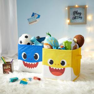 imageIdea Nuova Star Wars The Mandalorian Grogu aka The Child Collapsible Storage Cubes Set of 2 10quotx10quotBaby Shark blueyellow