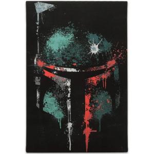 imageOpen Road Brands Disney Star Wars Boba Fett Gallery Wrapped Canvas Wall Decor  Large Boba Fett Painting For Man Cave or Movie RoomBlackRed
