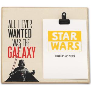imageOpen Road Brands Disney Star Wars Darth Vader Wood Photo Clip Frame for 5x7 Picture  All I Ever Wanted Was the Galaxy