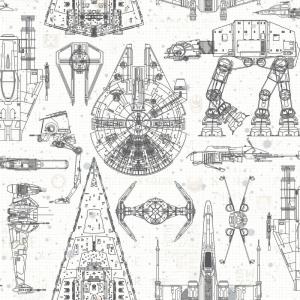 imageRoomMates RMK11801WP Star Wars Galactic Battles RMK1180 BlueBlack