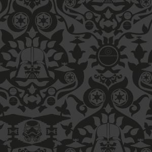 imageRoomMates RMK12352RL Star Wars The Dark Side Damask Charcoal Peel ampamp Stick Wallpaper