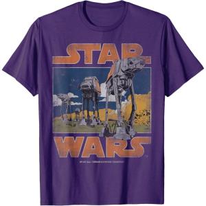 imageStar Wars ATAT Walkers Vintage TShirtPurple