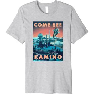 imageStar Wars Come See Kamino Poster Premium TShirtHeather Grey