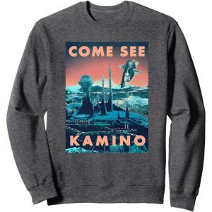 imageStar Wars Come See Kamino Poster SweatshirtDark Heather Grey