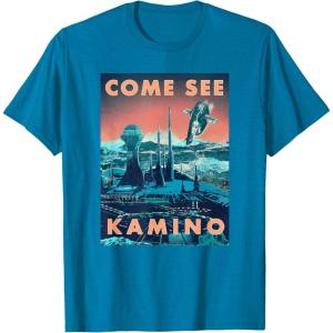 imageStar Wars Come See Kamino Poster TShirtSapphire Blue