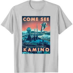 imageStar Wars Come See Kamino Poster TShirtSilver Grey