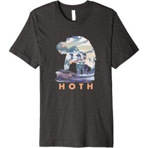 imageStar Wars Hoth ATAT Fill Premium TShirtDark Heather Grey