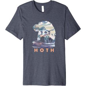 imageStar Wars Hoth ATAT Fill Premium TShirtHeather Blue