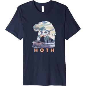 imageStar Wars Hoth ATAT Fill Premium TShirtNavy Blue