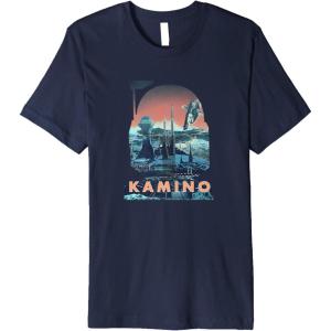 imageStar Wars Kamino Boba Fett Fill Premium TShirtNavy Blue