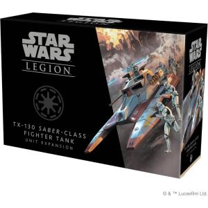 imageStar Wars Legion Anakin Skywalker Commander Expansion  Tabletop Miniatures Game Strategy Game for Kids and Adults Ages 14 2 Players 3 Hour Playtime Made by Atomic Mass GamesGalactic Republic Expansions TX130 SaberClass Fighter Tank