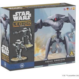 imageStar Wars Legion Aqua Droid Unit Expansion  Tabletop Miniatures Game Strategy Game for Kids and Adults Ages 14 2 Players 3 Hour Playtime Made by Atomic Mass Games