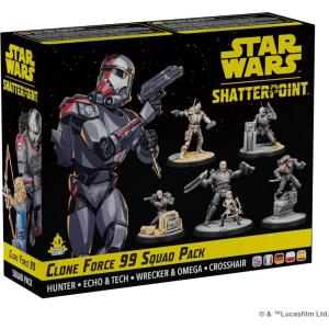 imageStar Wars Shatterpoint Clone Force 99 Squad Pack  Tabletop Miniatures Game Strategy Game for Kids and Adults Ages 14 2 Players 90 Minute Playtime Made by Atomic Mass Games