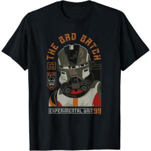 imageStar Wars The Bad Batch Season 2 Echo Experimental Unit 99 TShirtBlack