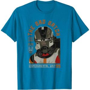 imageStar Wars The Bad Batch Season 2 Echo Experimental Unit 99 TShirtSapphire Blue