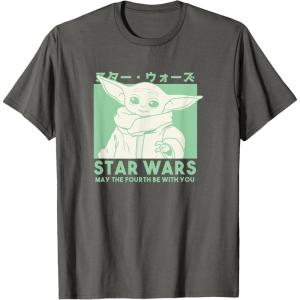 imageStar Wars The Mandalorian May Fourth Child TShirtAsphalt Grey
